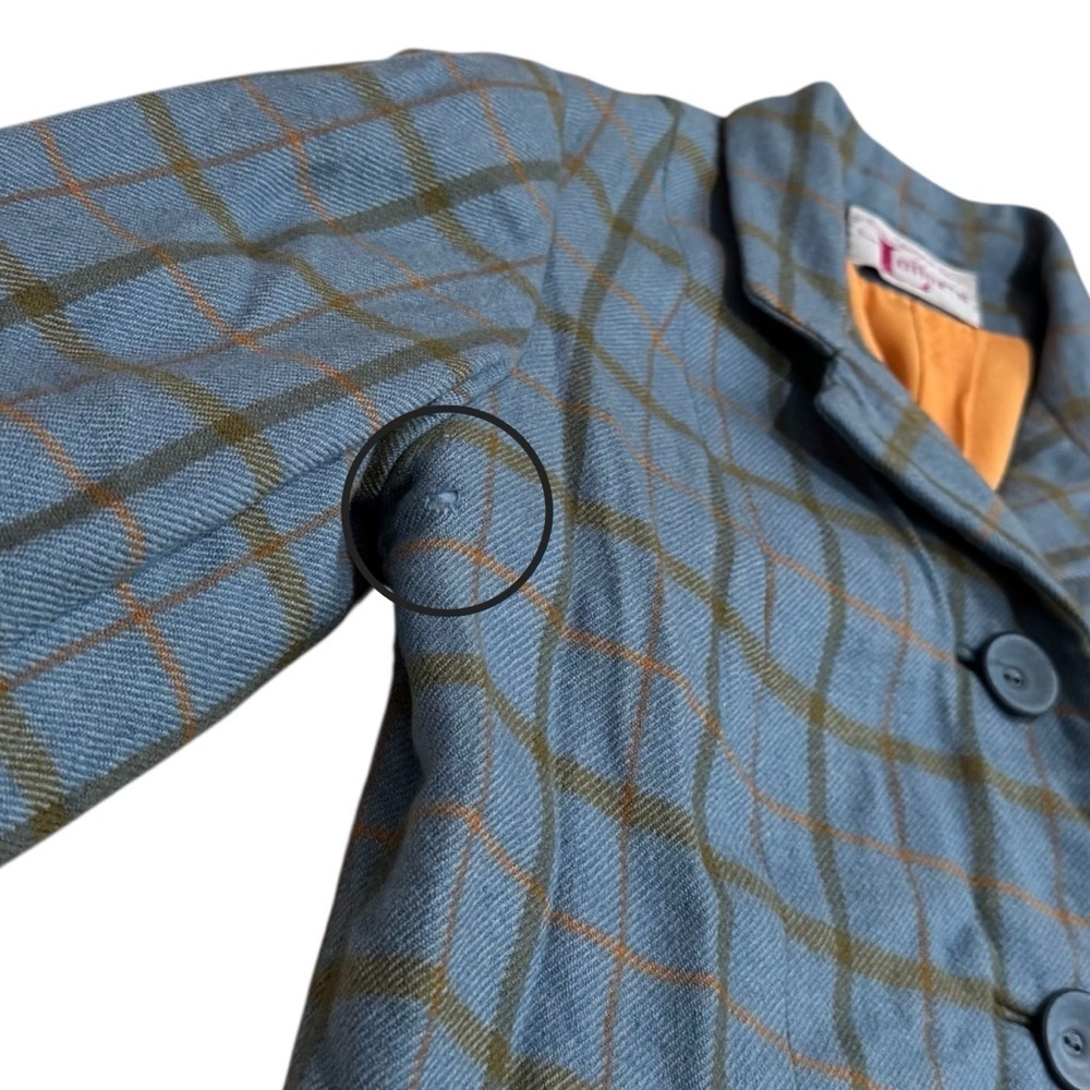 Vintage Vogue Paris Original Retro Plaid Women's Relaxed‎ Suit Jacket Career M/L - Picture 8 of 13